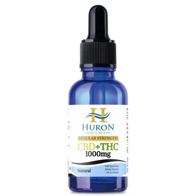 Huron Hemp™ Traditional Full Spectrum CBD Oil - 1000mg Strength - Natural Flavor My Store