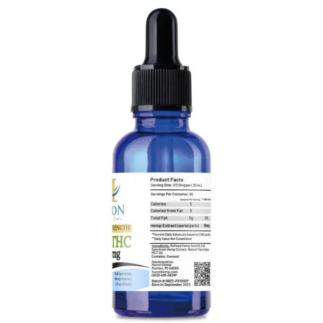 Huron Hemp™ Traditional Full Spectrum CBD Oil - 1000mg Strength - Peppermint My Store