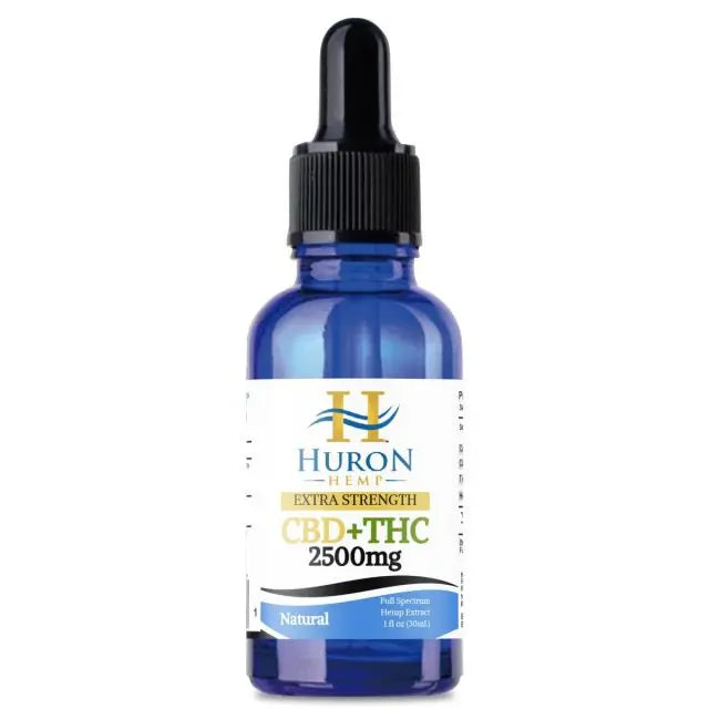 Huron Hemp™ Traditional Full Spectrum CBD Oil - 2500mg Strength - Natural My Store