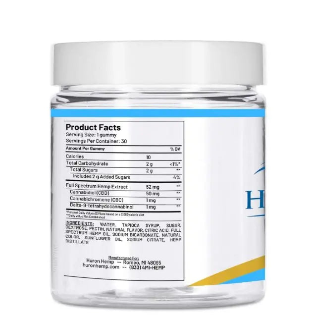 Huron Hemp™ Time Collection - Anytime 50mg Full Spectrum CBD Gummies My Store