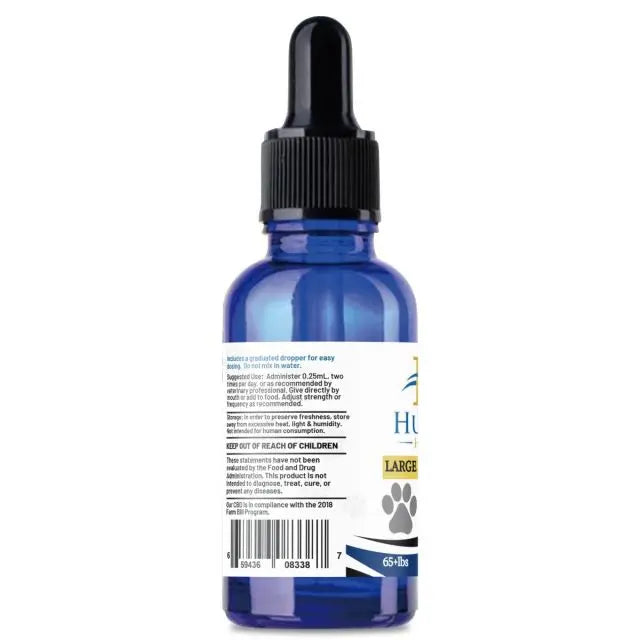 Huron Hemp™ Full Spectrum CBD Oil Tincture for Dogs - Large Breeds 65+ lbs. My Store