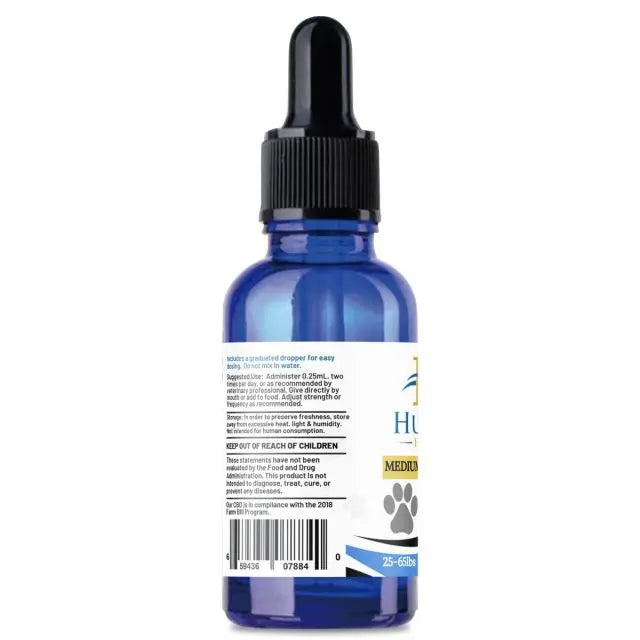 Huron Hemp™ Full Spectrum CBD Oil Tincture for Dogs - Medium Breeds 25-65 lbs. My Store