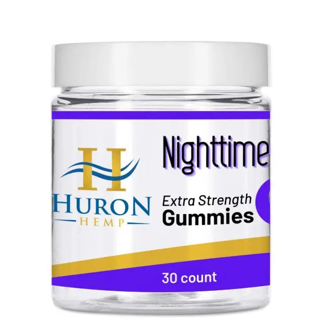 Huron Hemp™ Time Collection - Nighttime 20mg CBD : 20mg CBN Full Spectrum Gummies My Store