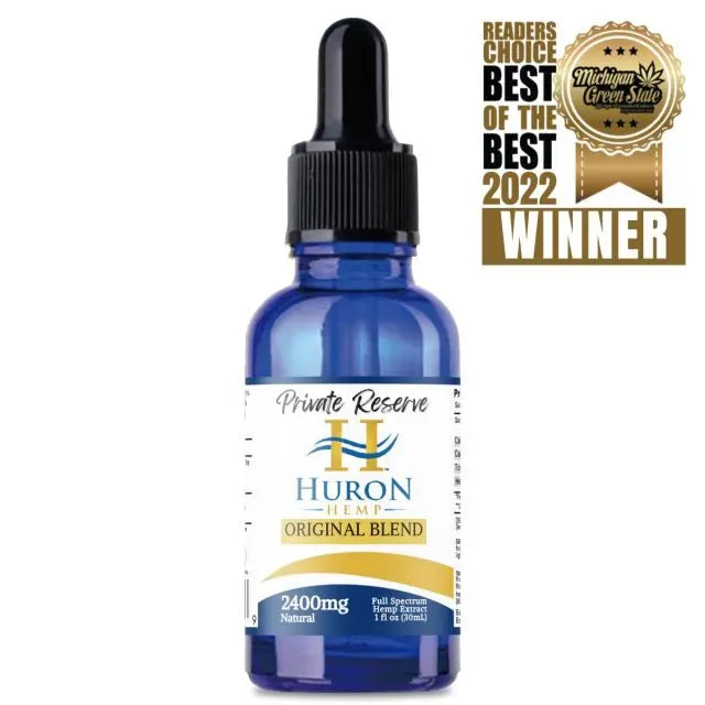 Huron Hemp™ Private Reserve - Full Spectrum CBD Oil 2400mg Strength - Natural Flavor My Store