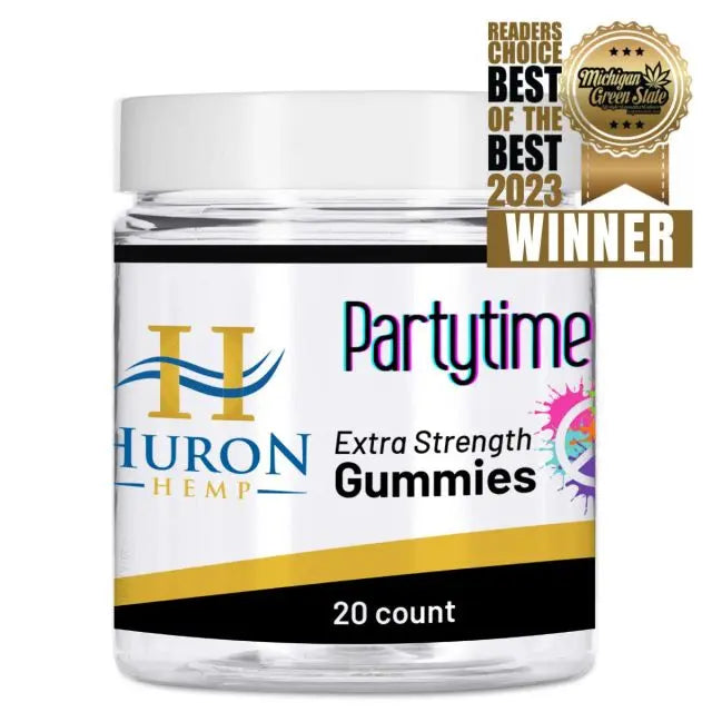 Huron Hemp™ Time Collection - Partytime 10mg CBD : 10mg Delta-9 THC Full Spectrum Gummies My Store