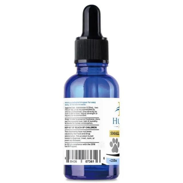 Huron Hemp™ Full Spectrum CBD Oil Tincture for Dogs - Small Breeds Under 25 lbs. My Store