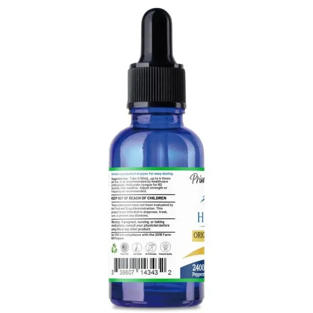 Huron Hemp™ Private Reserve - Full Spectrum CBD Oil 2400mg Strength - Peppermint Mother Earth Natural Health