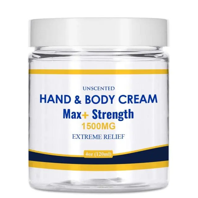 Huron Hemp™ Hand & Body Unscented CBD Cream - Max+ Strength - 4oz My Store