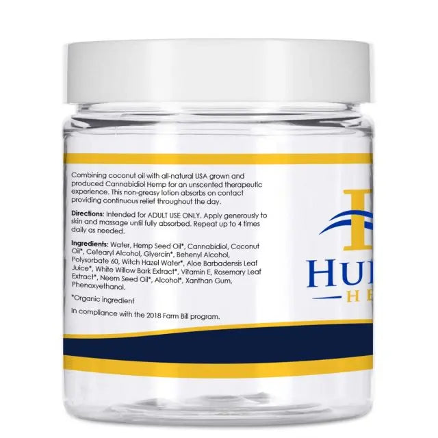 Huron Hemp™ Hand & Body Unscented CBD Cream - Max+ Strength - 4oz My Store