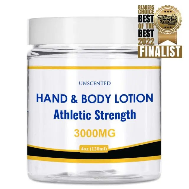 Huron Hemp™ Hand & Body Unscented CBD Cream - Athletic Strength - 4oz My Store