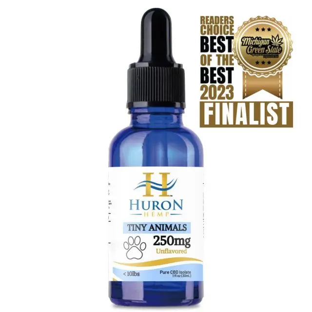 Huron Hemp™ Pure CBD Oil for Tiny Animals - 250mg Strength My Store