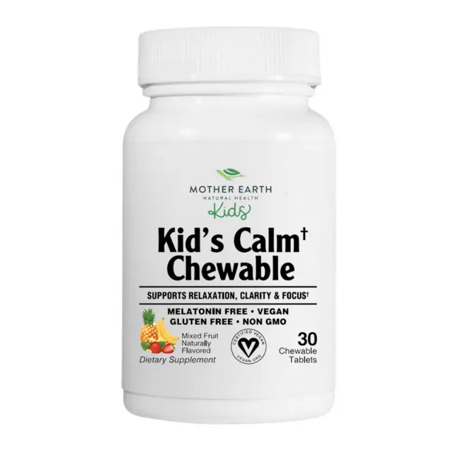 Mother Earth KIDS Kid's Calm - Chewable Mixed Berry Tablets My Store