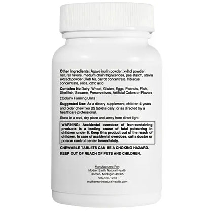 Mother Earth KIDS Kid's Multi with Acidophilus- Chewable Grape Tablets My Store