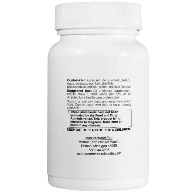 Mother Earth Supplements L-Theanine 200mg - Chewable Tablets My Store