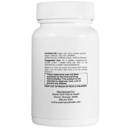 Mother Earth Supplements L-Theanine 200mg - Chewable Tablets My Store
