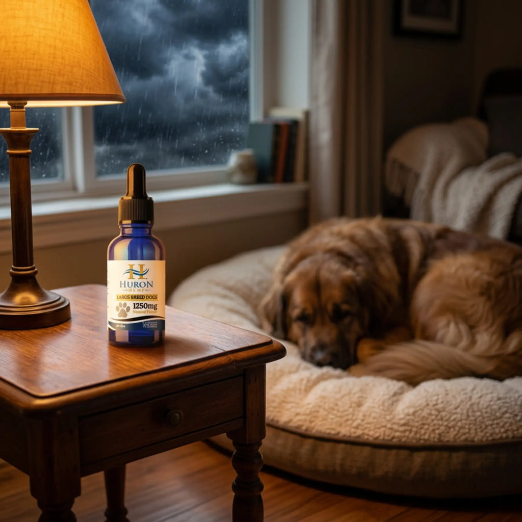 Huron Hemp™ Full Spectrum CBD Oil Tincture for Dogs - Large Breeds 65+ lbs. - Mother Earth Natural Health