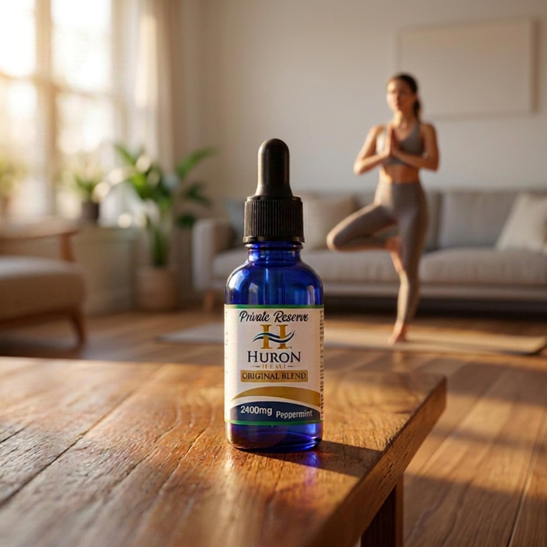 Huron Hemp™ Private Reserve - Full Spectrum CBD Oil 2400mg Strength - Peppermint