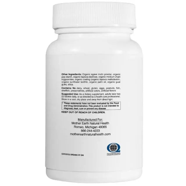 Mother Earth Supplements Organic Whole Food Men's Multi Vitamin - Tablets My Store