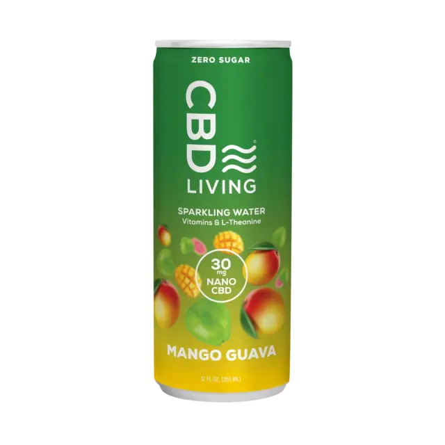 CBD Living Sparkling Water - Mango Guava My Store