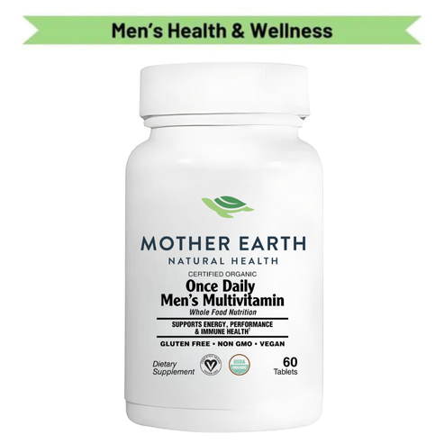 Mother Earth Supplements Organic Once Daily Men's Multivitamin 30ct Mother Earth Natural Health