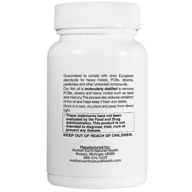 Mother Earth Supplements Ultra Omega Fish Oil - EPA + DHA  - Softgels My Store