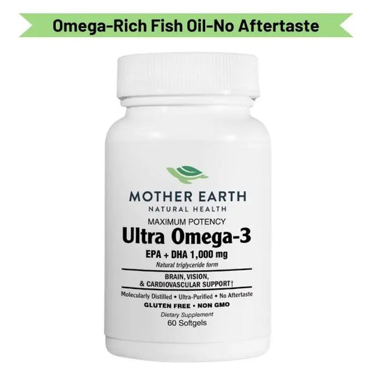 Mother Earth Supplements Ultra Omega Fish Oil - EPA + DHA  - Softgels My Store