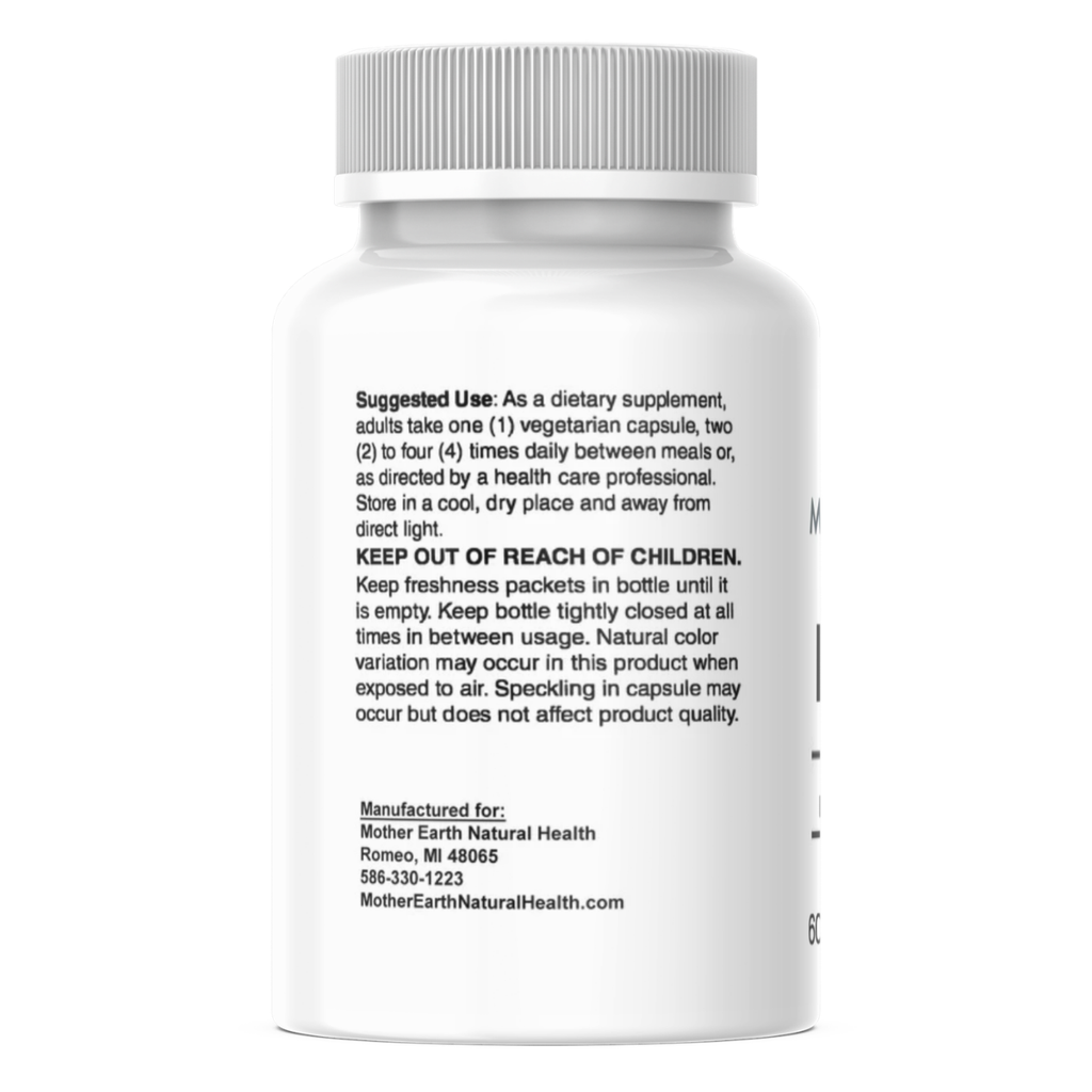 Mother Earth Supplements NAC 600 Plus 60ct