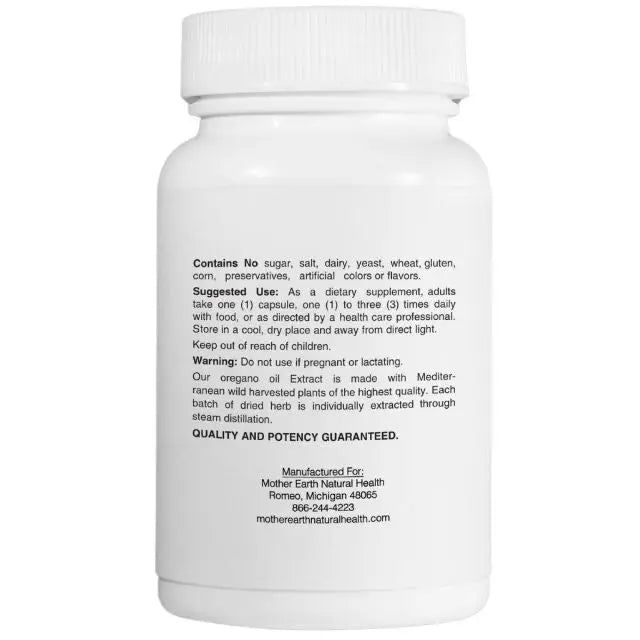 Mother Earth Supplements Oregano Oil 45mg - Capsules My Store