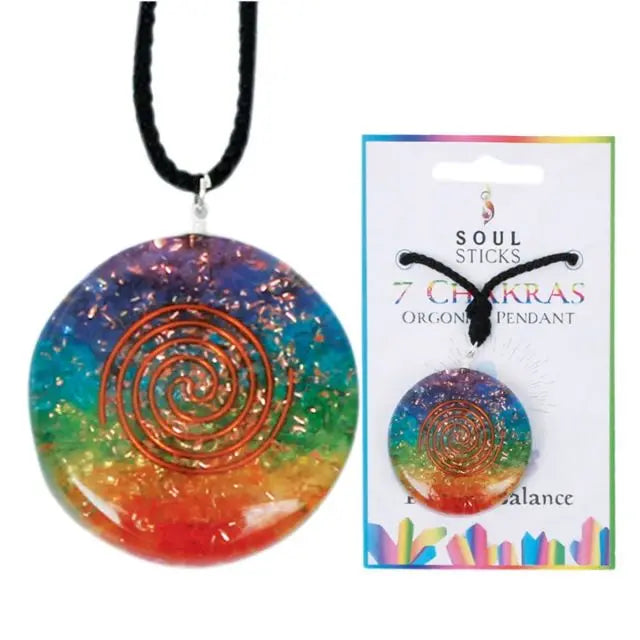 Mother Earth Orgonite Crystal Pendant - 7 Chakras My Store