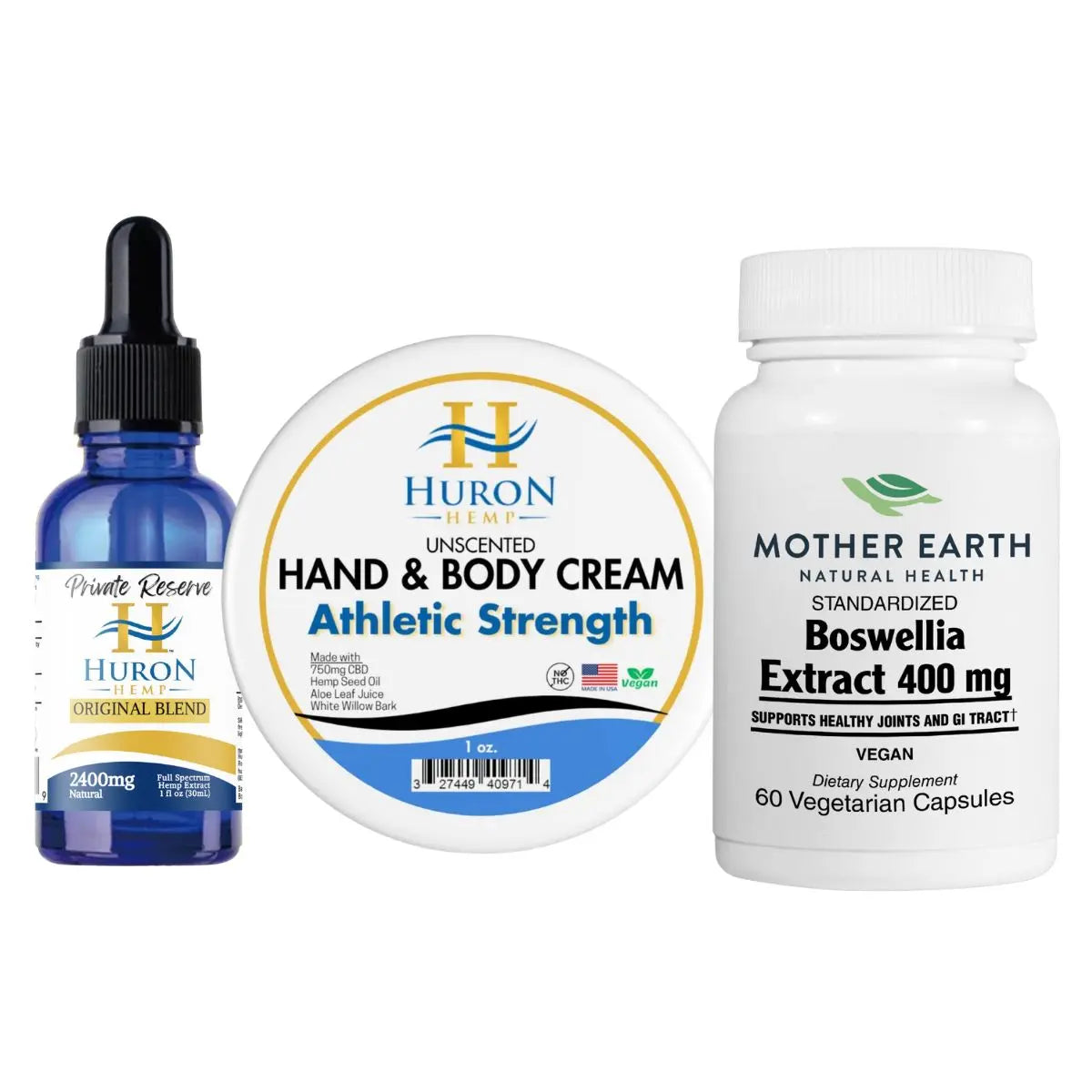 Pain Relief Bundle; Deep Relief - Maximum Level - Full Spectrum CBD