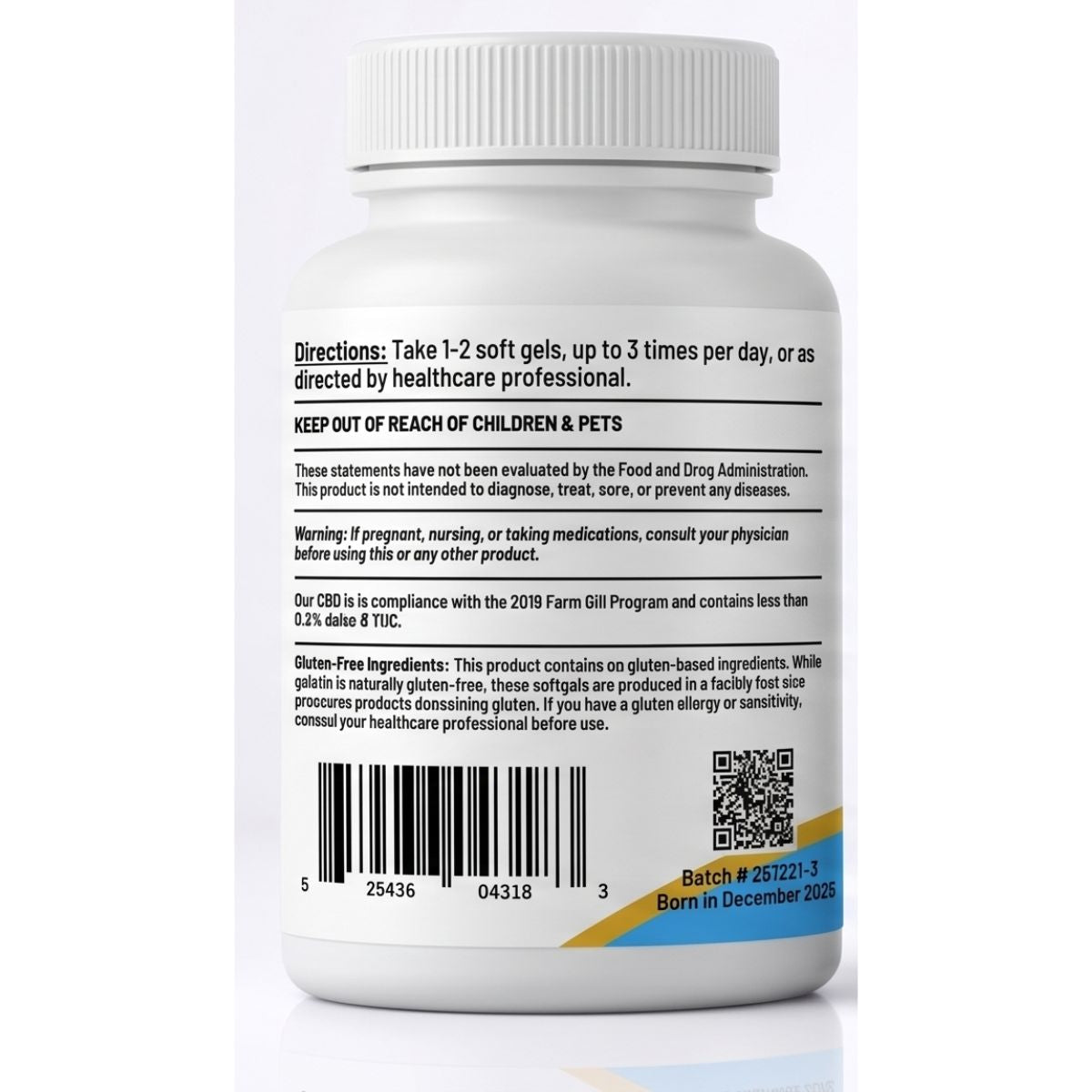 Huron Hemp Regular Strength Anytime Softgels - 25mg FSO 60ct