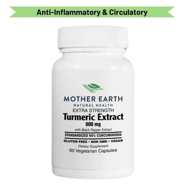 Mother Earth Supplements Turmeric Extract Extra Strength 800mg - Capsules My Store