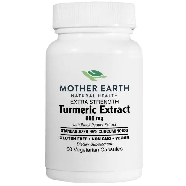 Mother Earth Supplements Turmeric Extract Extra Strength 800mg - Capsules My Store