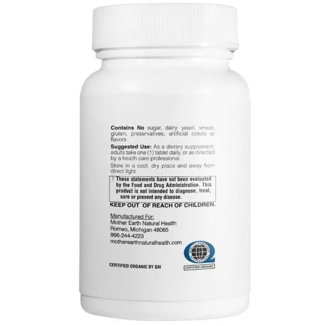 Mother Earth Supplements Organic Whole Food Vitamin D3 125mcg, 5000iu - Tablets My Store