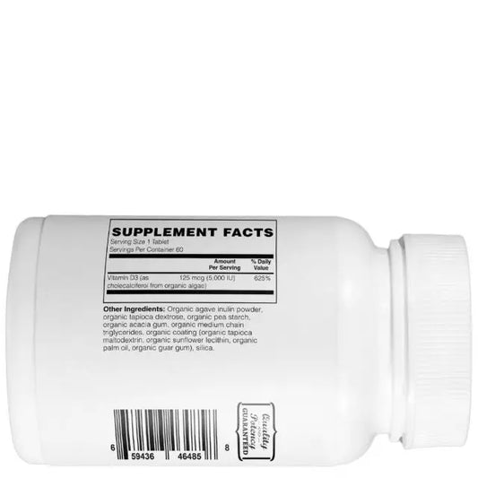 Mother Earth Supplements Organic Whole Food Vitamin D3 125mcg, 5000iu - Tablets My Store