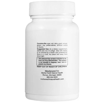 Mother Earth Supplements Vitamin D3 125mcg, 5000iu - Softgels My Store