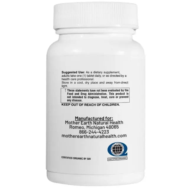 Mother Earth Supplements Organic Whole Food Vitamin D3  VegD3 50mcg, 2000iu - Tablets My Store
