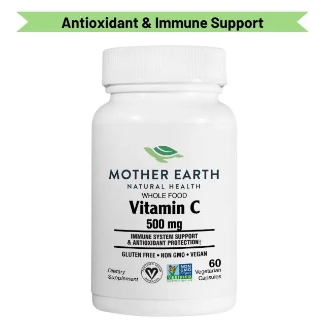 Mother Earth Supplements Whole Food Vitamin C 500mg - Capsules My Store