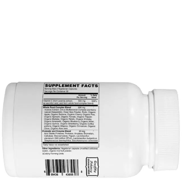 Mother Earth Supplements Whole Food Vitamin C 500mg - Capsules My Store