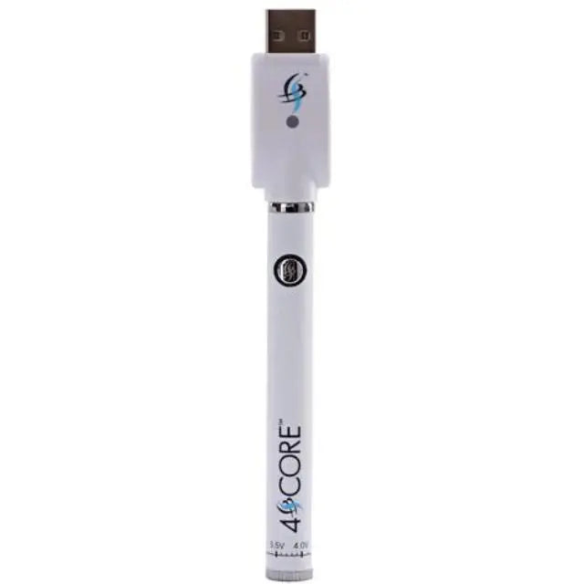 4Score Vape Battery with USB Charger - White My Store