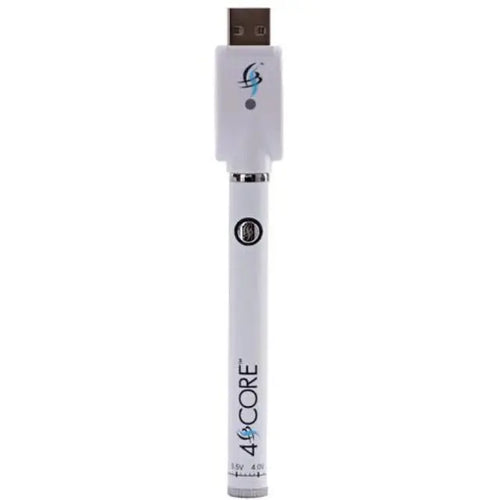 4Score Vape Battery with USB Charger - White My Store