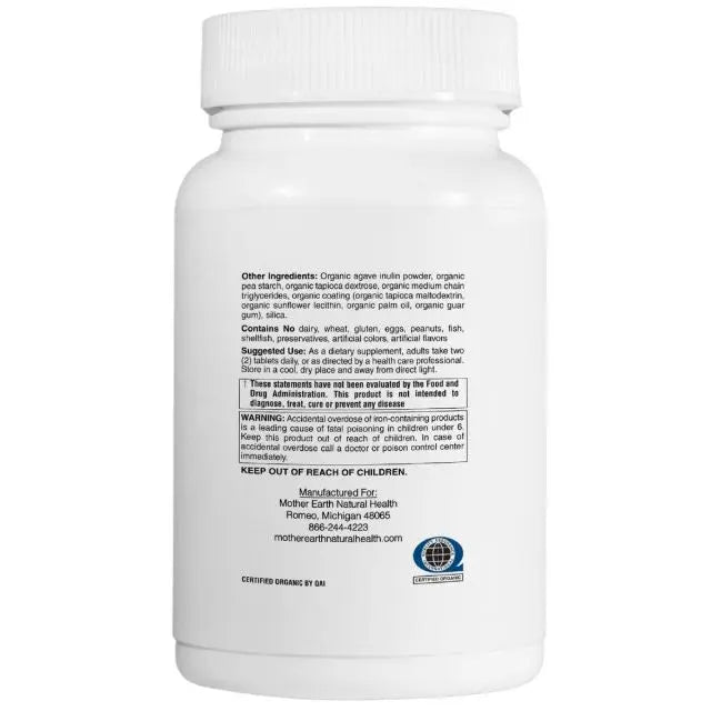 Mother Earth Supplements Organic Whole Food Women's Multi Vitamin - Tablets My Store