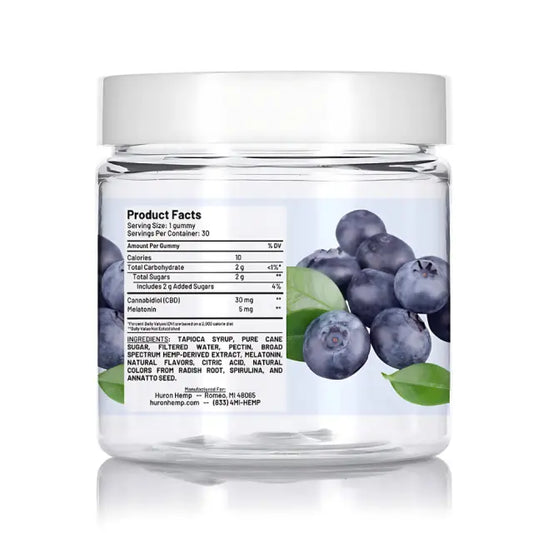 Huron Hemp™ Signature Collection - Zen & Zzz’s - 30mg Broad Spectrum CBD + 5mg Melatonin Gummies My Store