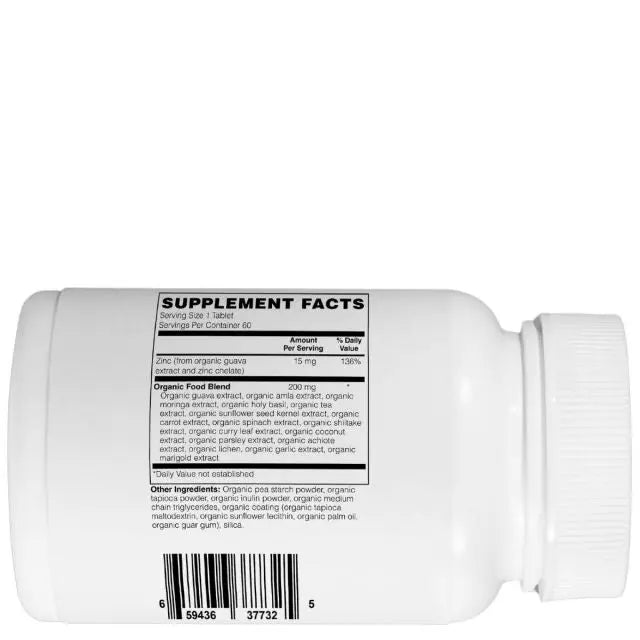 Mother Earth Supplements Organic Whole Food Zinc 15mg - Tablets My Store