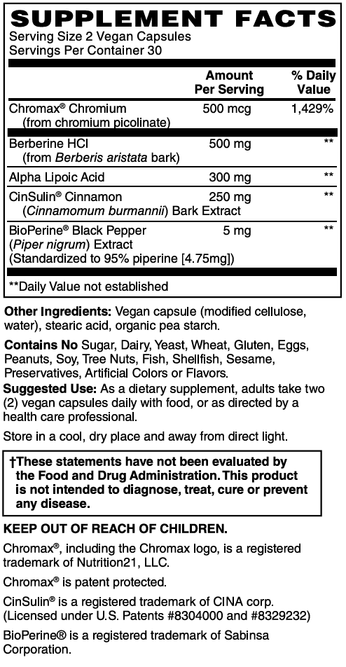 Mother Earth Supplements Advanced Blood Sugar Support - Capsules