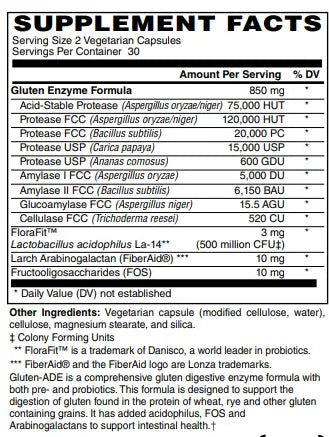 Mother Earth Supplements Gluten-Ade - Capsules My Store