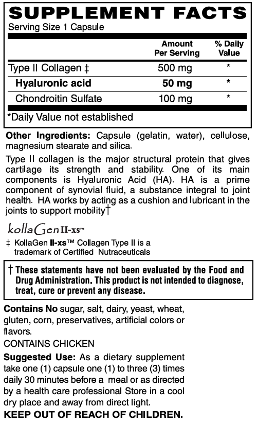 Mother Earth Supplements Hyaluronic Acid 50mg - Capsules