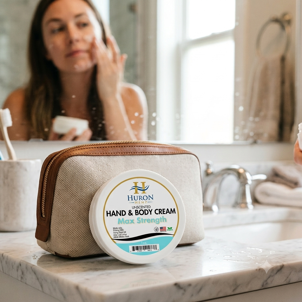 Huron Hemp™ Hand & Body Unscented CBD Cream - Max Strength - 1oz