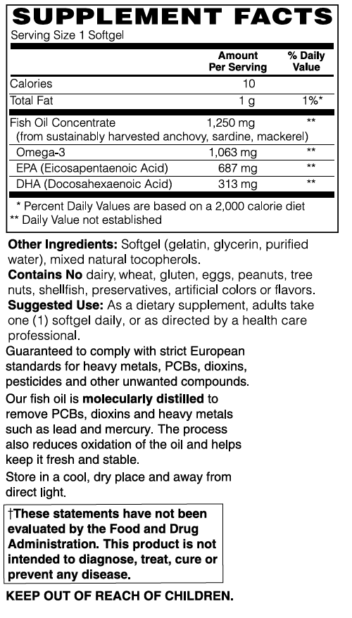 Mother Earth Supplements Ultra Omega Fish Oil - EPA + DHA  - Softgels
