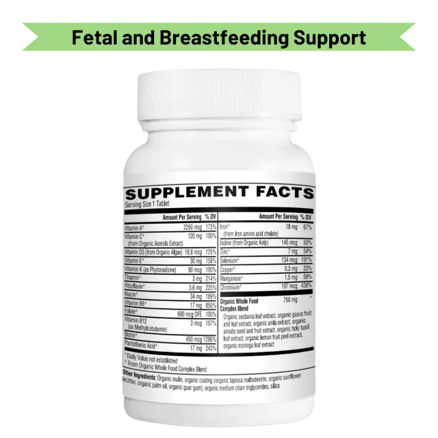 Mother Earth Supplements Once Daily Prenatal Multivitamin - Tablets My Store